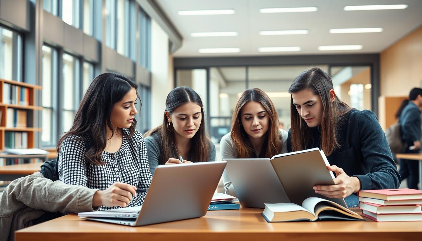 Student developing practical and academic skills