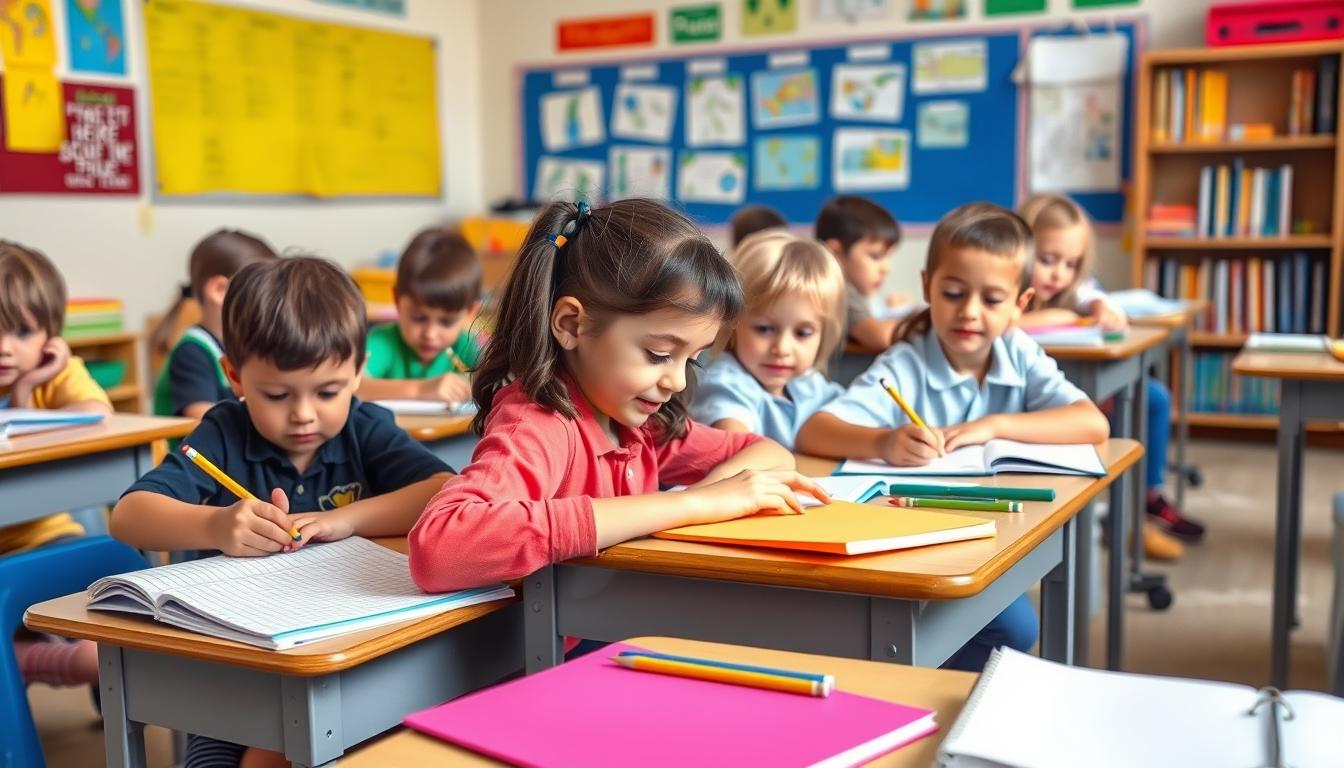 Structured study materials and learning resources on a desk